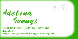 adelina ivanyi business card